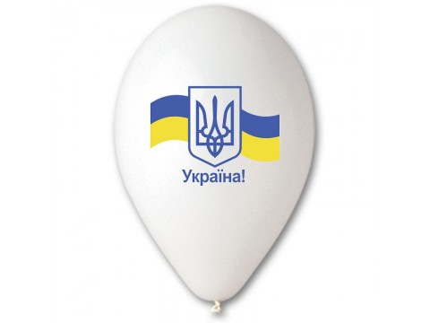 Воздушные шары 12" Украина флаг 3103-1324