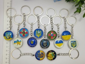 Брелок " Украина " двухсторонний ( в уп. 12 шт. по 29.60 грн.) BR-UK2