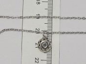 Цепочка + кулон серебро N00772 ( 40,0 + 5,0 см )